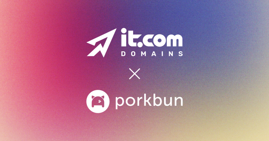 Leading Registrar Porkbun Partners with it.com Domains to Meet the Surging Demand for Tech-Related Domains