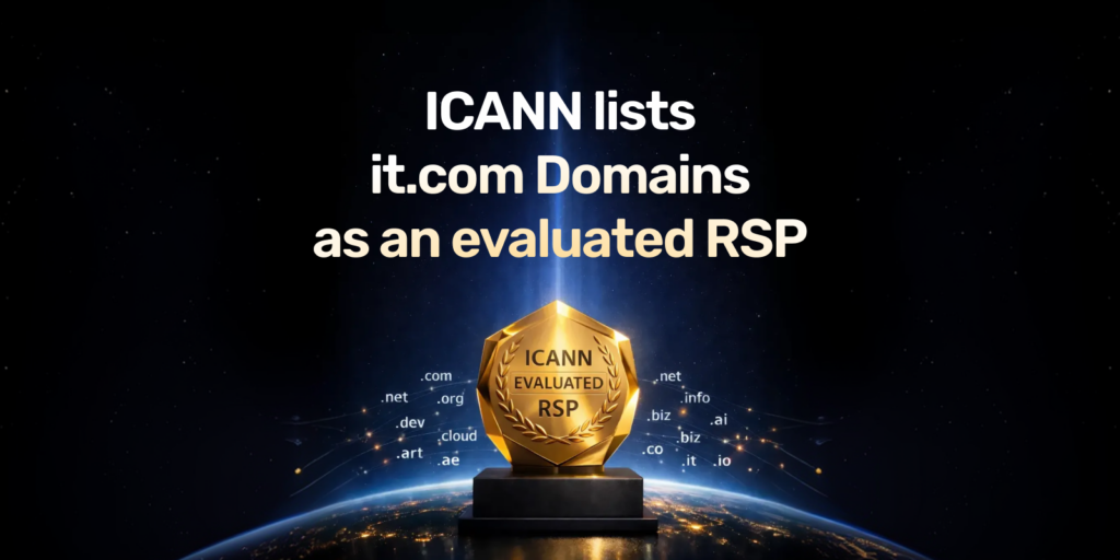 it.com Domains Listed by ICANN as an Evaluated Registry Service Provider for the Next New gTLD Round