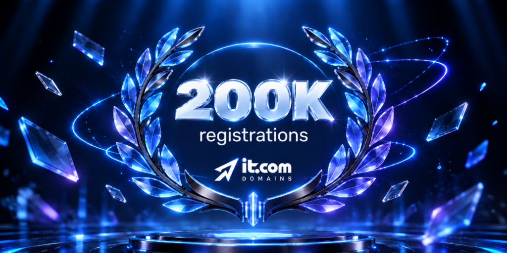 it.com Domains Surpasses 200,000 Registrations, Marking 33% Growth Since Q1
